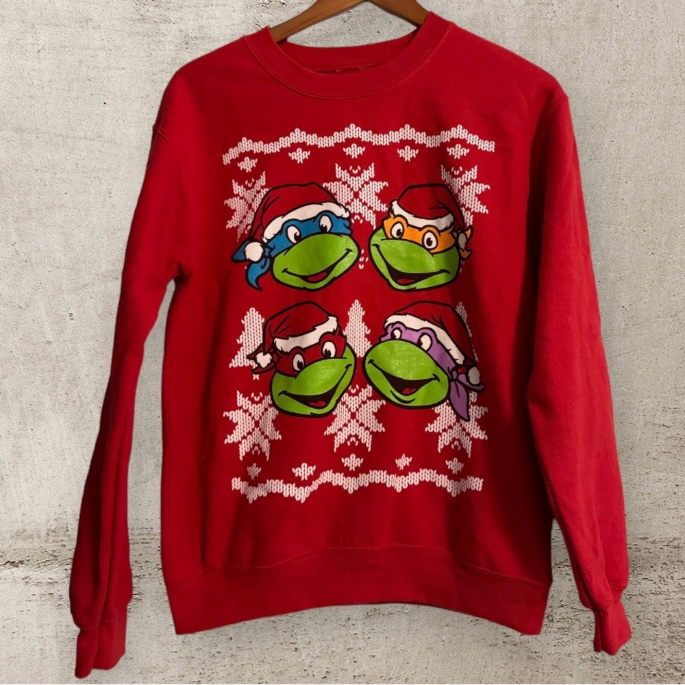 TMNT 2014 Christmas Sweater Size Small
